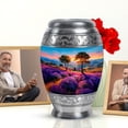 thumbnail image 6 of JAGASY Lavender Grass Dad Urn for Ashes - Set of 4 Small Funeral Urns for Human Ashes 3 Inch Keepsake - Adult 10 Inch Sunrise Urn for Adult Mother Remains - Mini Combo Urns for Families, 6 of 7