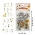 thumbnail image 3 of Collecting Flower Scrapbook Stickers Transparent PET Self Adhesive Stickers Various DIY Retro Natural Flowers Planner Diary Stickers And Student, 3 of 5