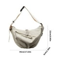 thumbnail image 3 of Women Bag Large Capacity Shoulder Bag Sport Crossbody Bag Casual Dumplings Bag Commuting Bag Korean Styles Messengers Bag, 3 of 9