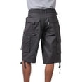 thumbnail image 3 of Pro Club Men's Cotton Twill Cargo Shorts with Belt, 3 of 4