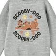 thumbnail image 2 of Scooby Doo Chilling Crew Neck Long Sleeve Athletic Heather Youth Sweatshirt-Large, 2 of 2