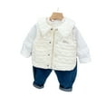 thumbnail image 2 of KYAIGUO Toddler Baby Sleeveless outwear Warm Sleeveless Coat Winter Cotton Breathable Soft Sleeveless Jacket Suitable for Boys Girls 9-12 Months 3-32 Years Old, 2 of 7