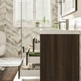 thumbnail image 6 of Eviva Lugano 84" Gray Oak Modern Double Sink Bathroom Vanity w/ White Integrated Top, 6 of 7