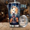 thumbnail image 3 of Happy Halloween Vampire Devon Rex BOO with Pumpkins Fun and Spooky 20oz Stainless Steel Tumbler Insulated Cup with Lid Cat Lover Kitten Owner Gifts - 00018, 3 of 5