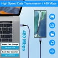 thumbnail image 5 of Usb C Cable 10ft,HopePow 3pack Usb C to Usb C Cable 6ft 3A Nylon Braided Super Long Type C Charger Fast Charging Cable 10 Feet Usb C for Samsung High Speed Android Phone Charger Cord Type C, 5 of 8
