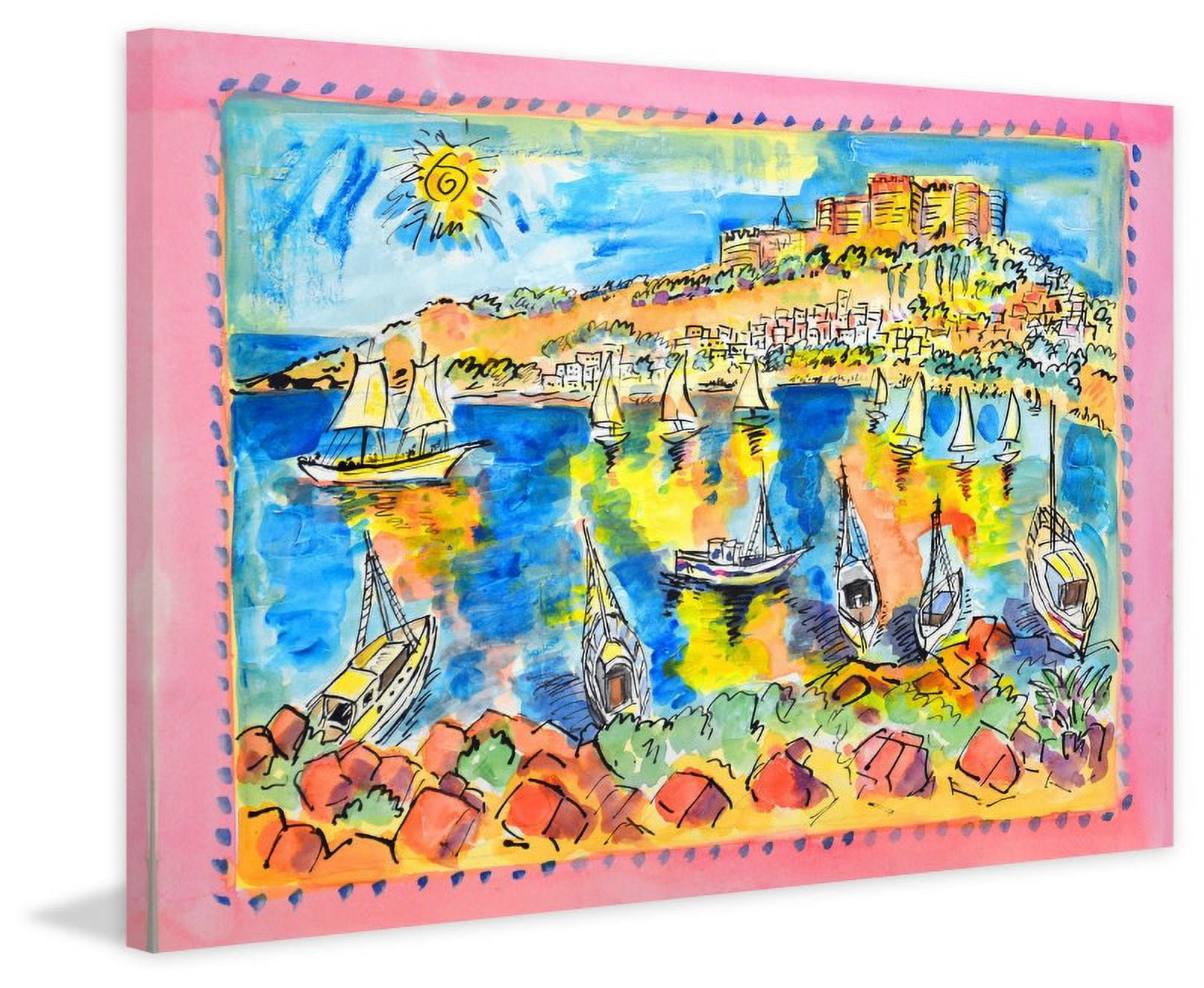 Marmont Hill "Rhodes Greece" by Wayne Ensrud Painting Print on Canvas