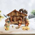 thumbnail image 2 of Moyic 8 Uds adorno navideño de Navidad decoración extraíble diseño especial estatua decorativa decoración del hogar iglesia cumpleaños Kits de decoración para fiestas, 2 of 6