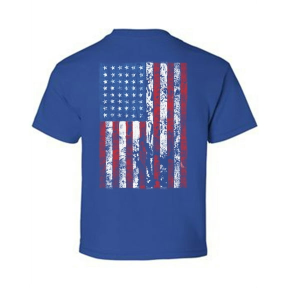 Awkward Styles Flag Cute USA Youth Shirts Independence Day Pro America Lovers T shirt for Boys Stripes and Stars Kids Gifts Pro America Flag T shirt for Girls Kids Gifts USA Print on the Back Only
