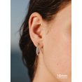 thumbnail image 2 of U7 Small Hoop Earrings for Womens Men Hypoallergenic Silver Huggie Lightweight Cartilage Earring for Girlfriend Boyfriend Jewelry Gift 16mm, 2 of 8