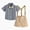 E01-Khaki, variant on Boys Easter Outfit Toddler Baby Long Sleeve Plaid Prints T Shirt Tops Pants Child Kids Fashionable Clothing Cute Stylish Streetwear Outfit Set Toddler To Big Kid