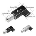 thumbnail image 3 of Greeniant Adaptador USB tipo c para el hogar y la Oficina con equipo de conector, dispositivo convertidor de adaptación rápido de a macho, Accesorios para instrumentos musicales Cabeza en codo/Gris Greeniant OD022403-03, 3 of 6