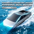 thumbnail image 6 of Cybertruck Toy Remote Boat for Water, 2.4Ghz High Speed RC Watercraft with Dual Motors, 50 Mins Play Time Water Toy for Kids and Adults, 6 of 8