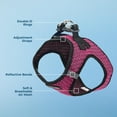 thumbnail image 3 of Arnés Best Pet Supplies, malla reflectante para todo clima, fucsia, 3 of 7