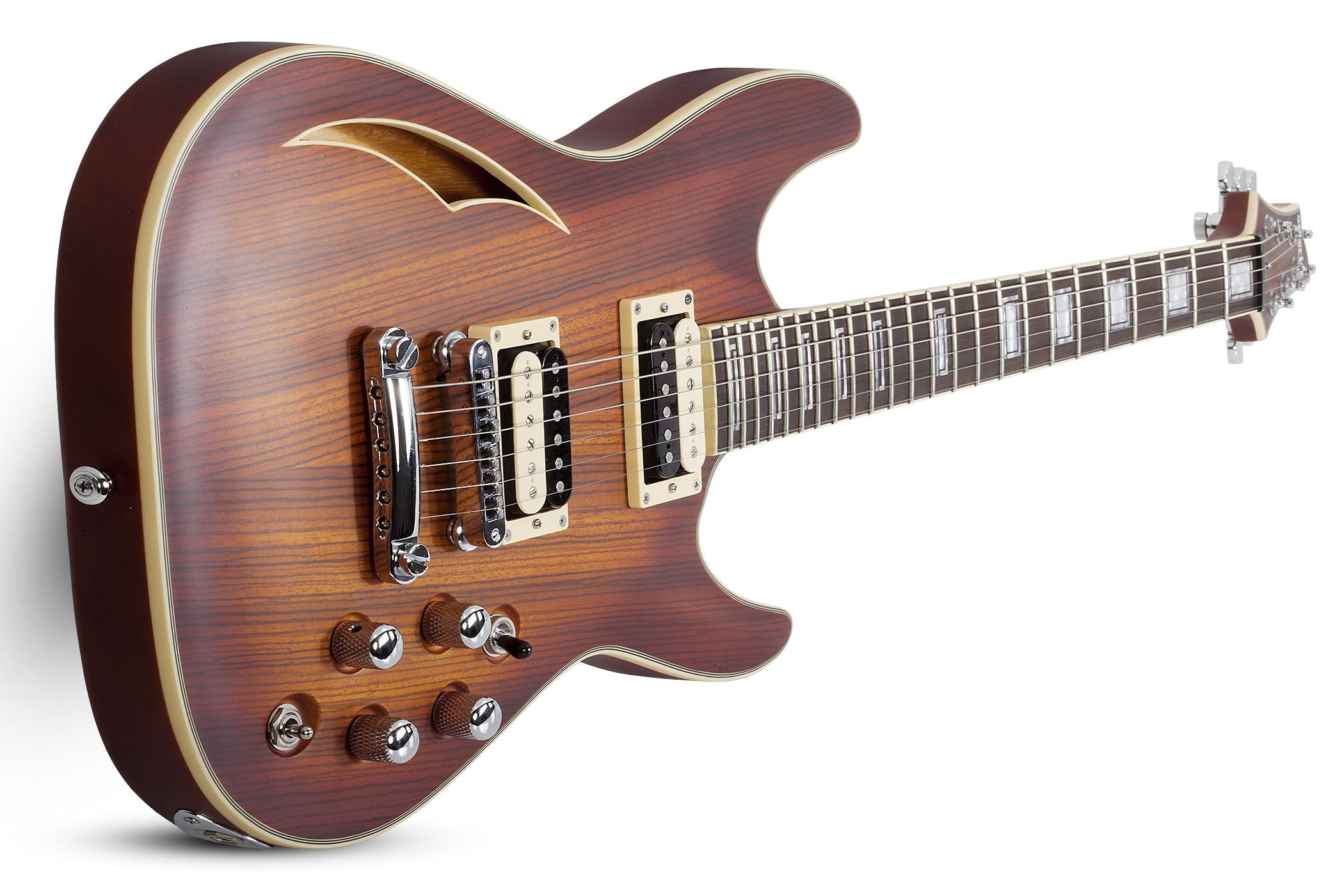 Schecter C-1 E/A Classic Semi-hollowbody Electric Guitar - Faded Vintage Sunburst