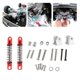 thumbnail image 1 of 2 Unids Metal RC Coche Frente Trasero Amortiguador Amortiguador Damper con Piezas de Actualización de Asientos Fijas para Vehículo Modelo per per per rojo Yotijar Amortiguador trasero delantero, 1 of 10