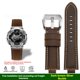 thumbnail image 3 of Correa de reloj de cuero de vaca retro modificada para Casio Small Steel Cannon GM-110 GM110 GM6900 GM-6900 Correa vintage para hombre de 16 mm, 3 of 5