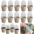 thumbnail image 5 of Yucurem 10Pcs Seedling Cup Plant Growing Cup Versatile Gardening Supplies Gardening Supplies (6cm with Hole), 5 of 10