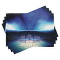 thumbnail image 1 of Ambesonne Sports Place Mats Set of 4, Basketball Arena Game, Standard Size, Navy Black, 1 of 6