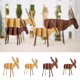 thumbnail image 3 of Moyic Ciervo Forma Ornamento Fawn Animal Decoración Accesorios Kits de decoración para fiestas café ligero 10*9.5 cm Moyic HA0624-02B, 3 of 6