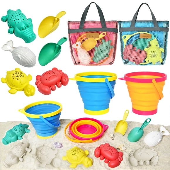 Juguetes de playa plegables Aclarastra para niños pequeños con bolsas