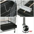 thumbnail image 5 of Yaheetech 60.5″ H Rolling Wrought Iron Cage for Parrots, Rats and Sugar Gliders, Black, 5 of 7