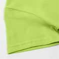 thumbnail image 4 of BLTIBY 2025 Girls Boys Summer Short Sleeve Top Child Kid Round Neck Printed Cotton Shirts Infant Toddler Fashion Casual Loose Pullover Blouse Mint Green 12-14 Years, 4 of 7