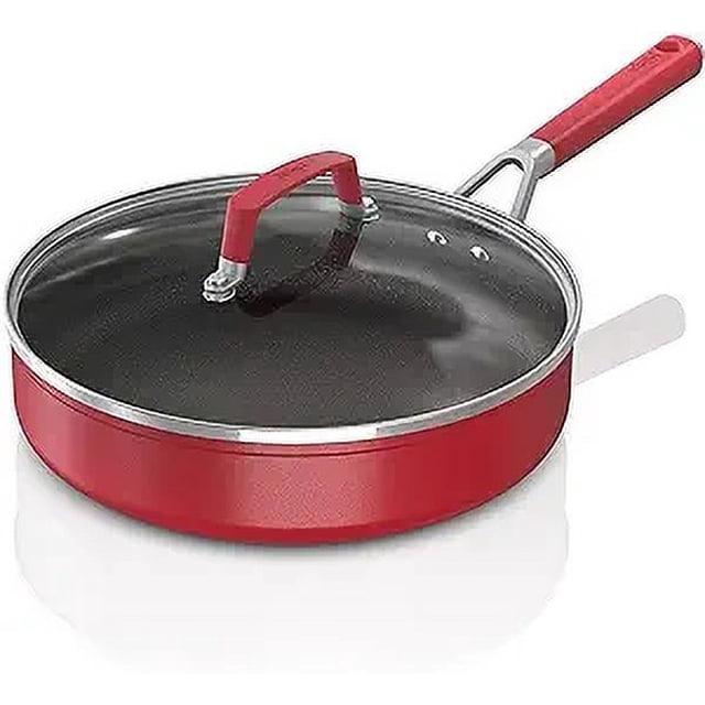 Sartén con tapa Ninja antiadherente C20130 rojo