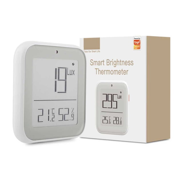 Wosthever Termómetro digital compatible con Bluetooth, alimentado por batería, para oficina, baño, dormitorio, sala de estar, higrómetro, medidor de Termómetros Wosthever HA066936-00