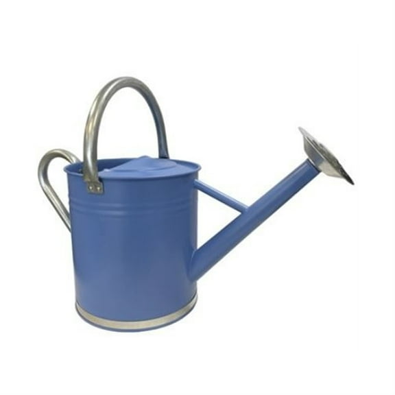 Gardener Select Metal Watering Can, Blue Galvanized Accents, 1.85 Gal (7L)