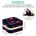 thumbnail image 5 of Valentine's Day Travel Portable Square Jewelry Box Earring Necklace Bracelet Holder Display Case Organizer Box, Decorative Jewelry Stand Storage Box, 5 of 6