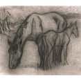 thumbnail image 2 of Robert Polhill Bevan 23x20 Gold Ornate Framed and Double Matted Museum Art Print Titled - Study for Mare and Foal, Lytchetts, Clayhidon (1917), 2 of 4