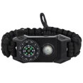 thumbnail image 2 of Multifunctional Parachute Cord Outdoor Survival Bracelet Paracord Compass Whistle,, 2 of 5
