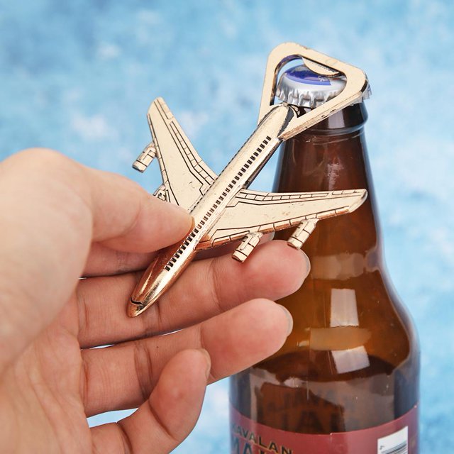 Recuerdos De Boda Tamaño Pequeño Avión Abrebotellas Regalo Favor Herramienta De Cocina