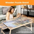 thumbnail image 5 of 1500 Piece Puzzle Board With Folding Legs And 2 Sliding Drawers,34" X 26" Wooden Jigsaw Puzzle Table,Wood Puzzle Tray For Adults, 5 of 7