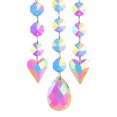 thumbnail image 2 of Cristal Windchime Ornamento Amor Colgante Joyería Decoración Artesanía (Plata 22) Ehuebsd Libre de BPA, 2 of 7