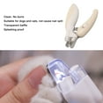 thumbnail image 4 of Dog Nail Clipper, LED Light Pet Grooming Nail Clipper Safety Lock  for Cat for Home Light Blue,Brown, 4 of 7