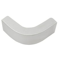 CROSSDESIGN Aluminum Corner Cap Bracket C-Shaped 1-1/2 Inch 3-1/4 Inch Fit for Pontoon Boat Silver