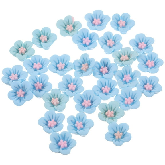DECOMELODY 50Pcs Resin Mini Flower Sunflower Shape Hair Jewelry For Girls And Toddlers Daily Use