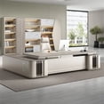 thumbnail image 4 of Student Executive Office Desk Meeting Writing Reception Storage Office Desk Conference Scrivania Cameretta Office Furniture My Lux Decor Round, 4 of 12