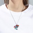 thumbnail image 3 of Collar de puntada Ohana media, colgante familiar, cadenas de cuello, dibujos animados de Disney, collares de puntada lindos para hombres y mujeres, joyería de moda, 3 of 5