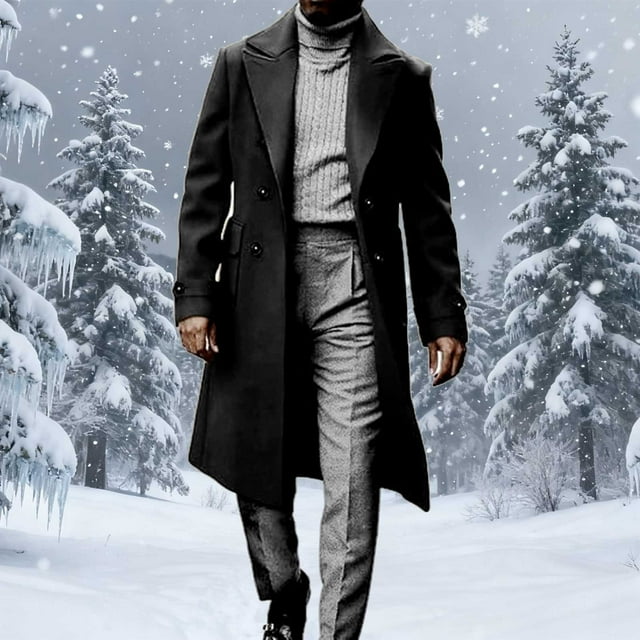Ceisia Men's fashion casual coat pocket long sleeve outerwear Gift