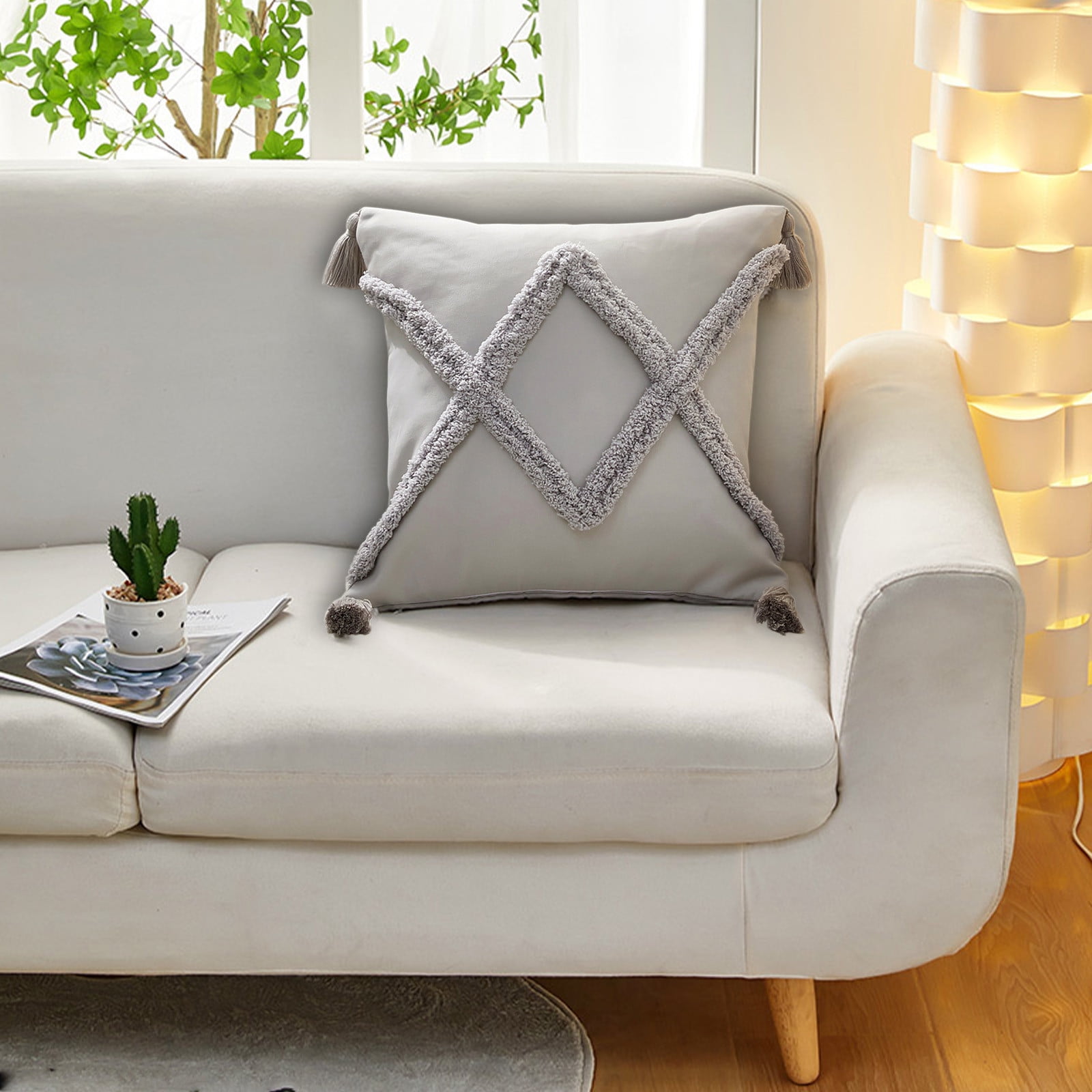 karymi Chair Office Cushion Classroom Stool Student Butt Pad Chair Cushion Floor Butt Pad Squares Cotton and Linen Cushion Squares Chair Cushion