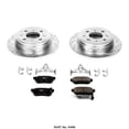 thumbnail image 1 of Power Stop K408 Brake Kit 1-Click Brake Kit Carbon Fiber Ceramic Brake Pads; 9.41 Inch Silver Zinc Plated Cross-Drilled And Slotted Rotor; With Rotor/ Brake Pad/ Hardware, 1 of 1