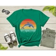 thumbnail image 5 of Retro Sunset Vintage Ocean Sea Dolphin Animal Fish Lover Gift for Dolphin Lovers Women Men Adults Kids Mom Dad Girls Boys Shirt T-Shirt, 5 of 8