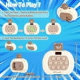 thumbnail image 2 of Máquina de juego de empuje rápido para niños, golpear topos, lógica de pensamiento basada en música, concentración, juguetes para niños de descompresión, 2 of 4