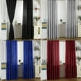 thumbnail image 4 of Yesbay Curtain Window Curtain No Odor Comfortable Rod Through Curtain Room Darkening Window Curtain for Bedroom, 4 of 8