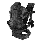 Infantino Flip 4-in-1 Convertible Baby Carrier, 4-Position, Unisex Baby 0+ Months, 8-32lbs, Black & Gray Leopard
