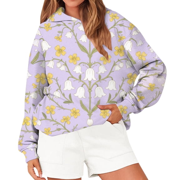 Bovemsi Sweatshirt for Women Women's Fashion Spring Autumn Casual Long Sleeve Comfort Hoodie