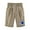Khaki, variant on Zanvin Womens Shorts, High Waisted Linen Half Shorts, Women's Summer Print Five Points Large Size Cotton Linen Pants Casual Pants, Quickly Dried, Soft and Breathable, Navy, XXL
