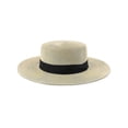 thumbnail image 1 of XXL Oversize Straw Boater Hats,Large Summer Travel Sun Hats, Packable Beach Hat with Chin Strap, 1 of 5